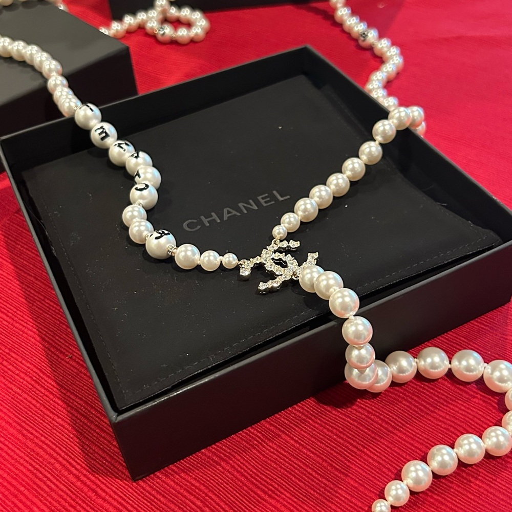 Chanel 42 Inch White Pearl Necklace - Picture 3 of 15